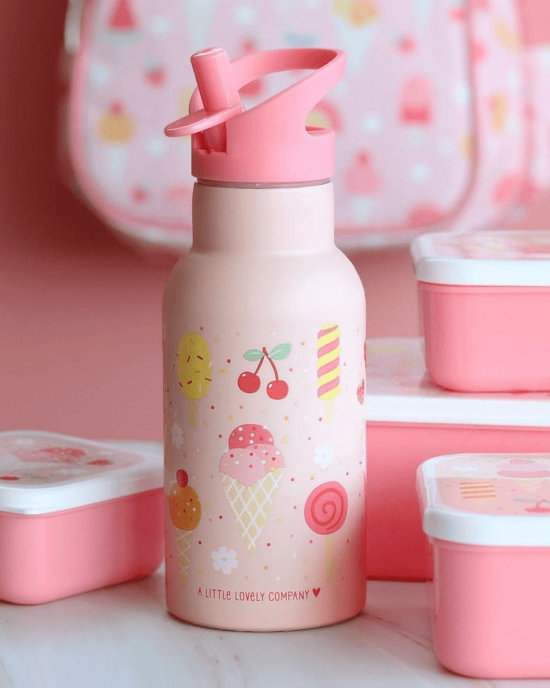 GOURDE ENFANT ISOTHERME CRÈME GLACÉE - A Little Lovely Company - Lili Margaret