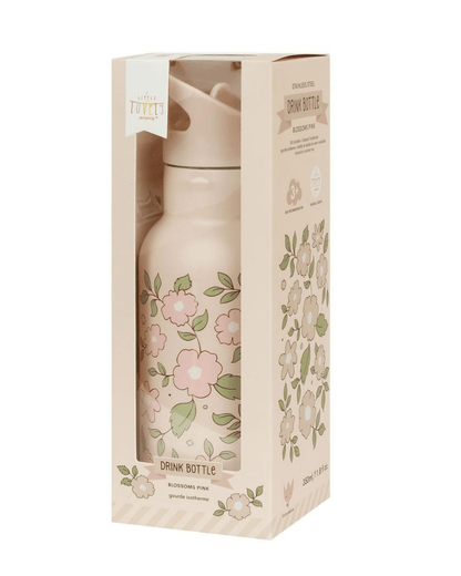 GOURDE ENFANT ISOTHERME FLEURS ROSES - A Little Lovely Company - Lili Margaret