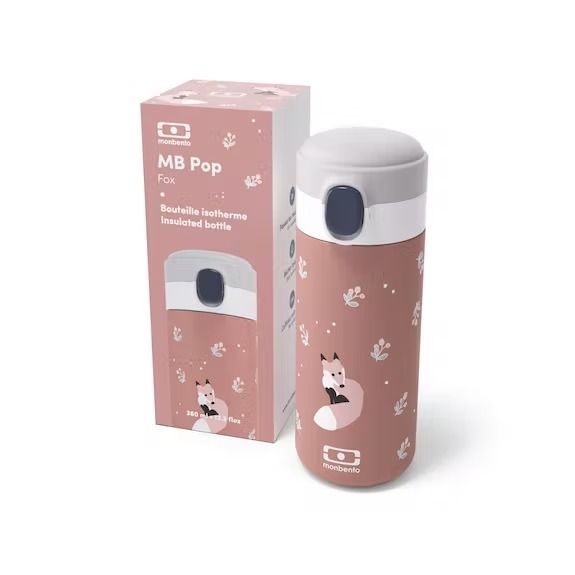 Gourde enfant isotherme pop cannelle - monbento