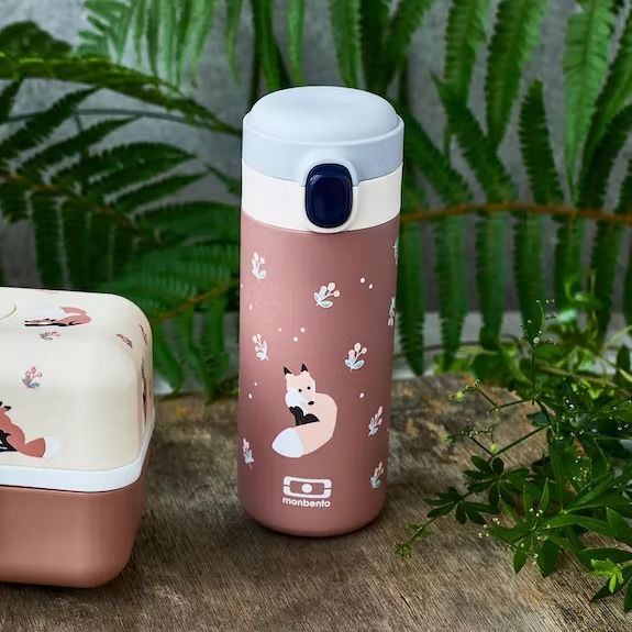 Gourde enfant isotherme pop cannelle - monbento