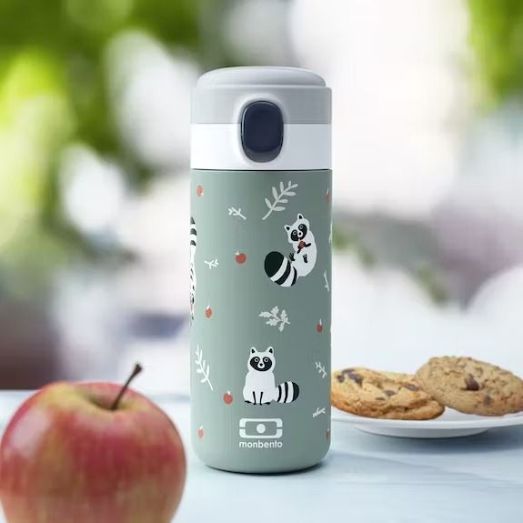 Gourde enfant isotherme pop vert - monbento