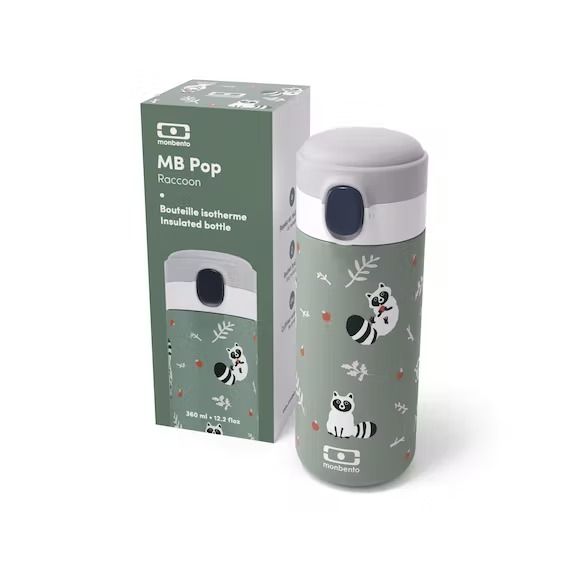 Gourde enfant isotherme pop vert - monbento