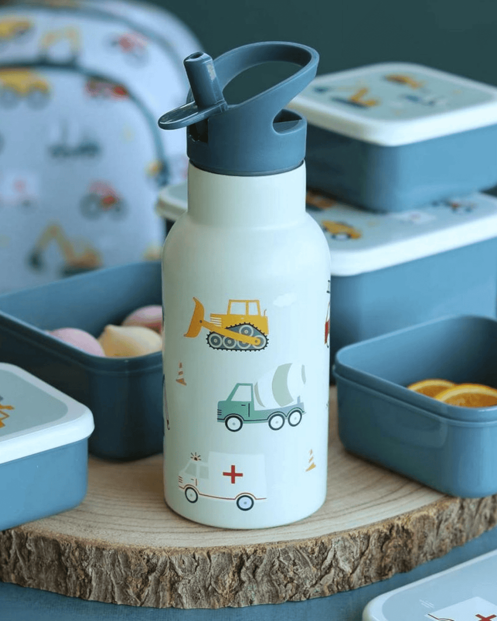 Gourde enfant isotherme véhicules - a little lovely company