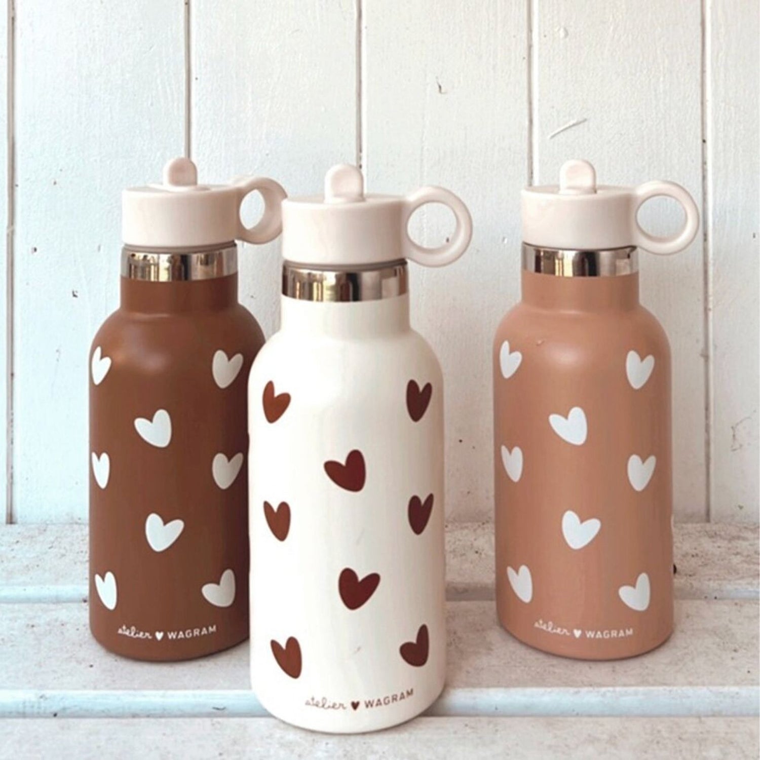 GOURDE ISOTHERME ENFANT EN ACIER INOXYDABLE – COULEUR CARAMEL | Atelier Wagram - Lili Margaret