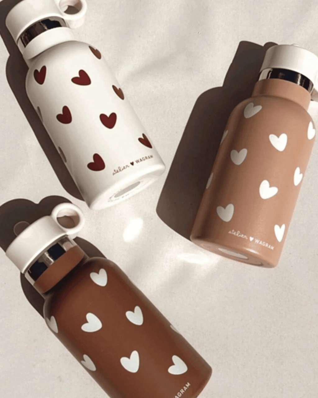Gourde isotherme enfant en acier inoxydable – couleur nougat | atelier wagram