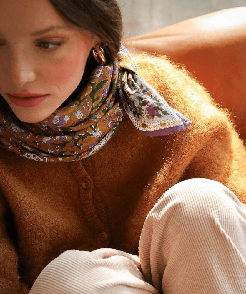 Grand foulard femme – Hope Safran - Lili Margaret