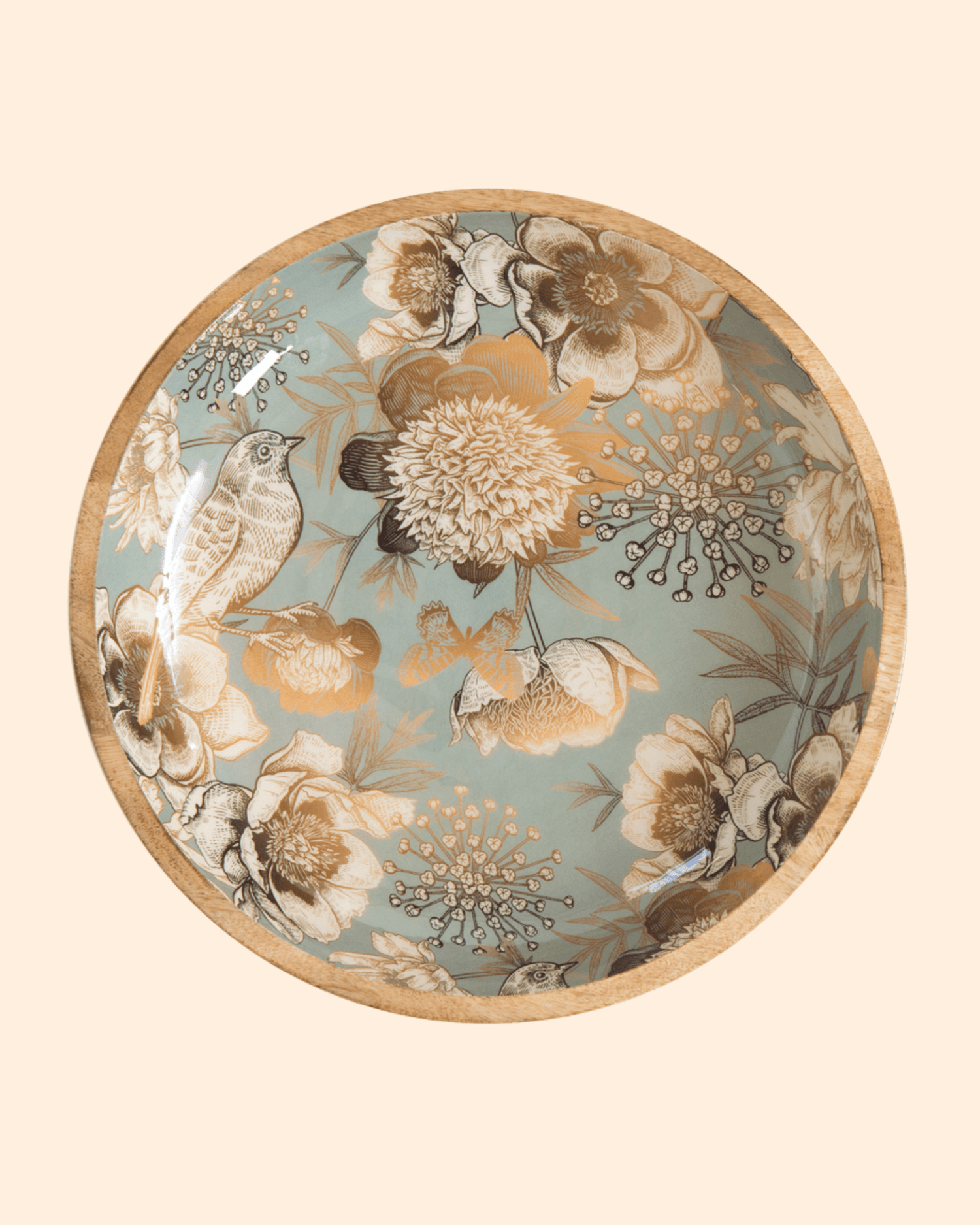 GRAND PLAT DE PRÉSENTATION BOIS DE MANGUIER Golden Bird - By Room - Lili Margaret