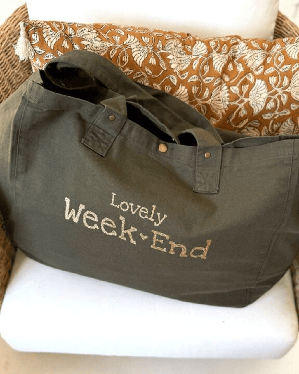 Grand sac cabas "Lovely week - end" - marcel et lily