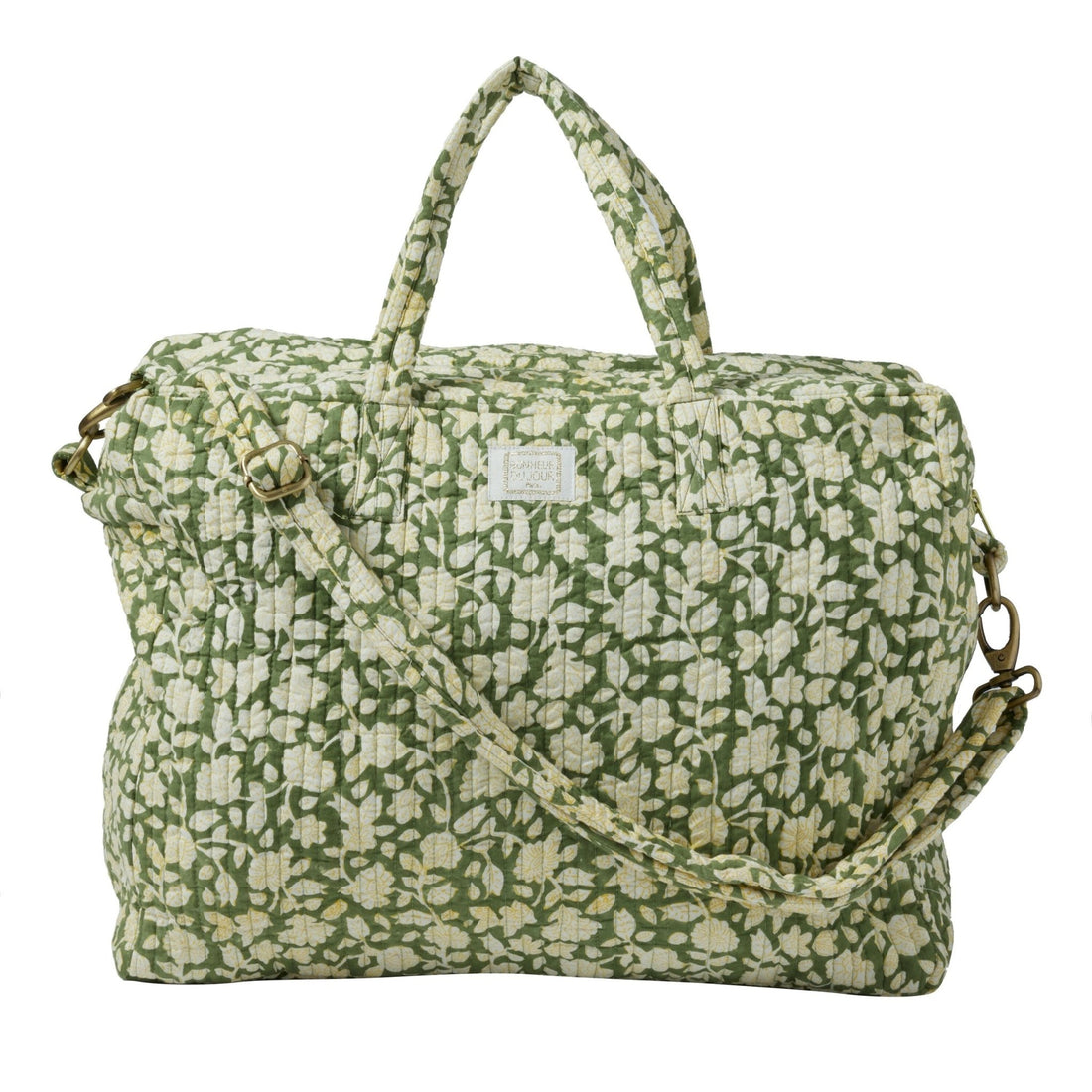 GRAND SAC EN COTON MATELASSÉ JAYA VERT - Bonheur du Jour - Lili Margaret