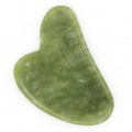 Guasha en pierre de jade vert avec housse - zen arôme