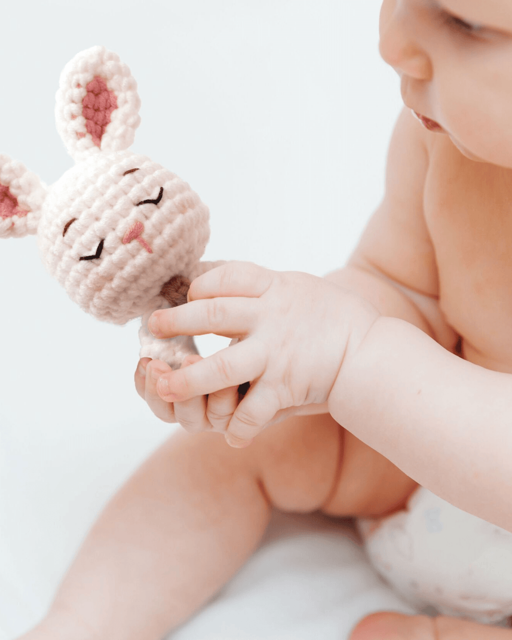 Hochet crochet lapin - kit graine créative