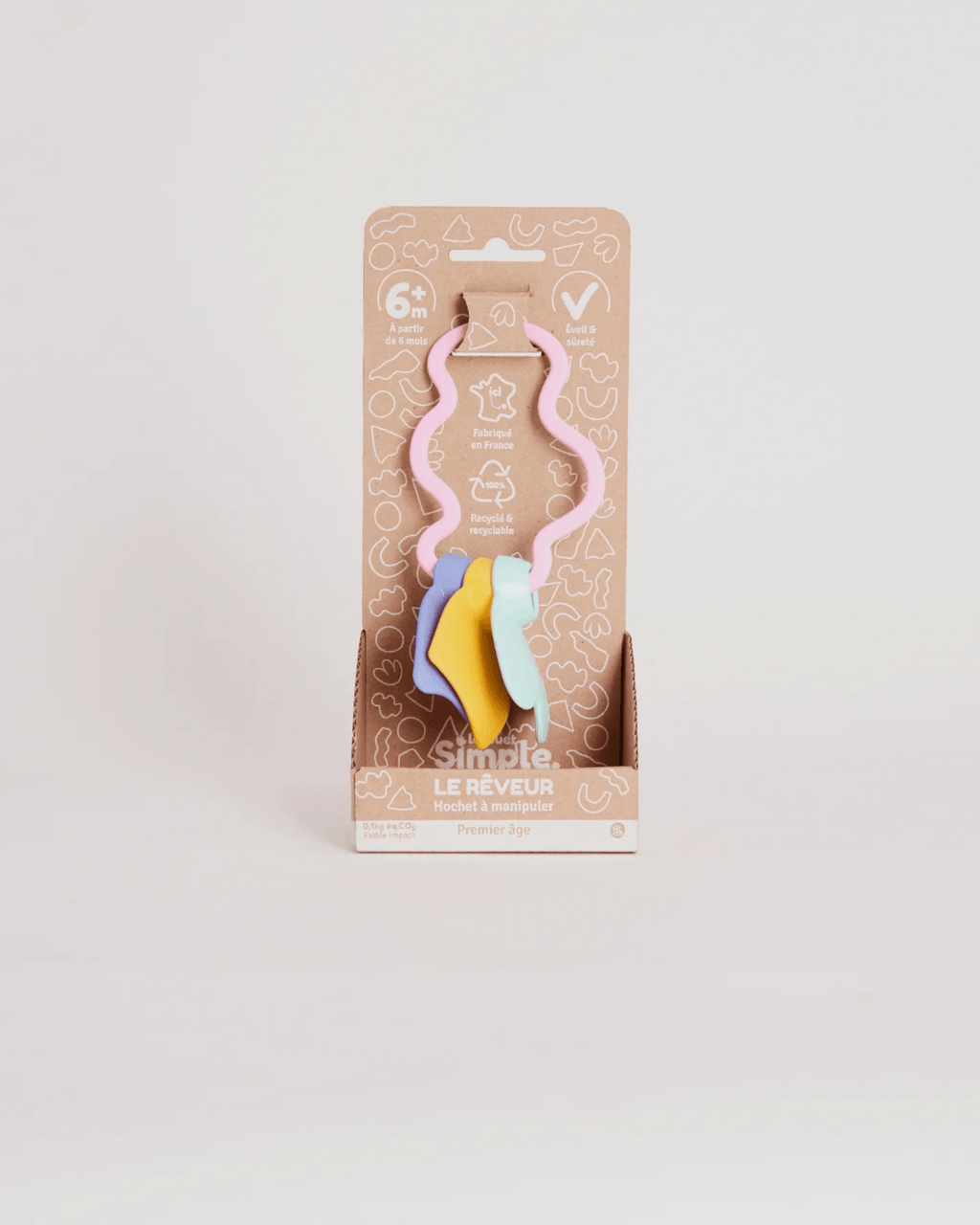 Hochet d'éveil pour bébé - le jouet simple.