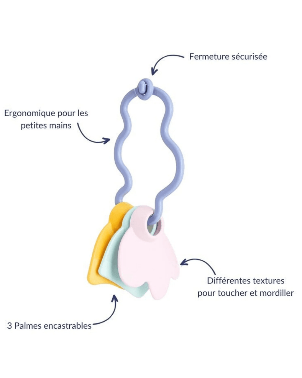 Hochet d'éveil pour bébé - le jouet simple.