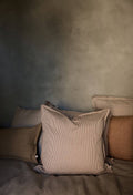 Housse de coussin 50X50 cm Rayures Argile - Gabrielle Paris