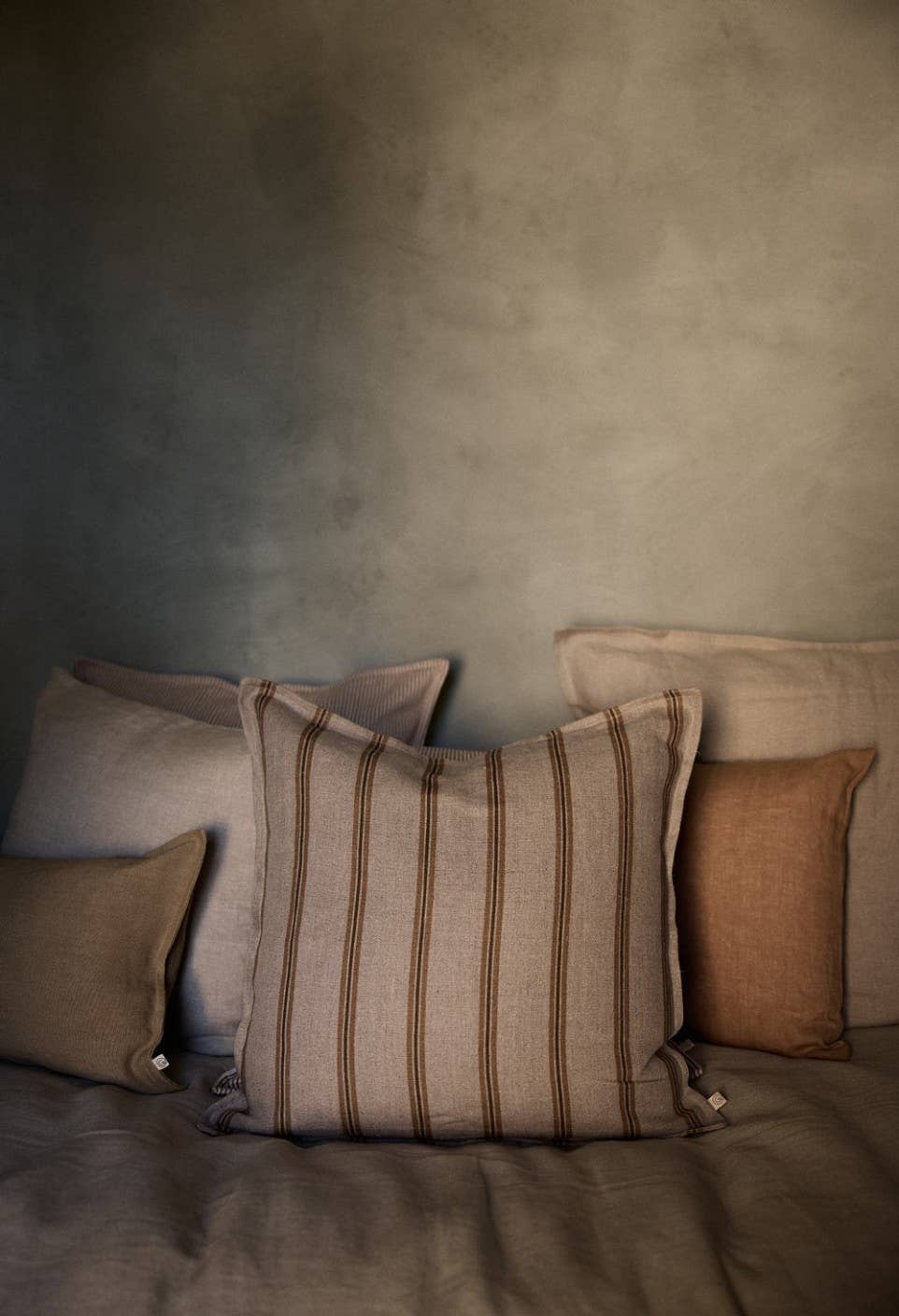 Housse de coussin 50X50 cm Rayures Corde - Gabrielle Paris