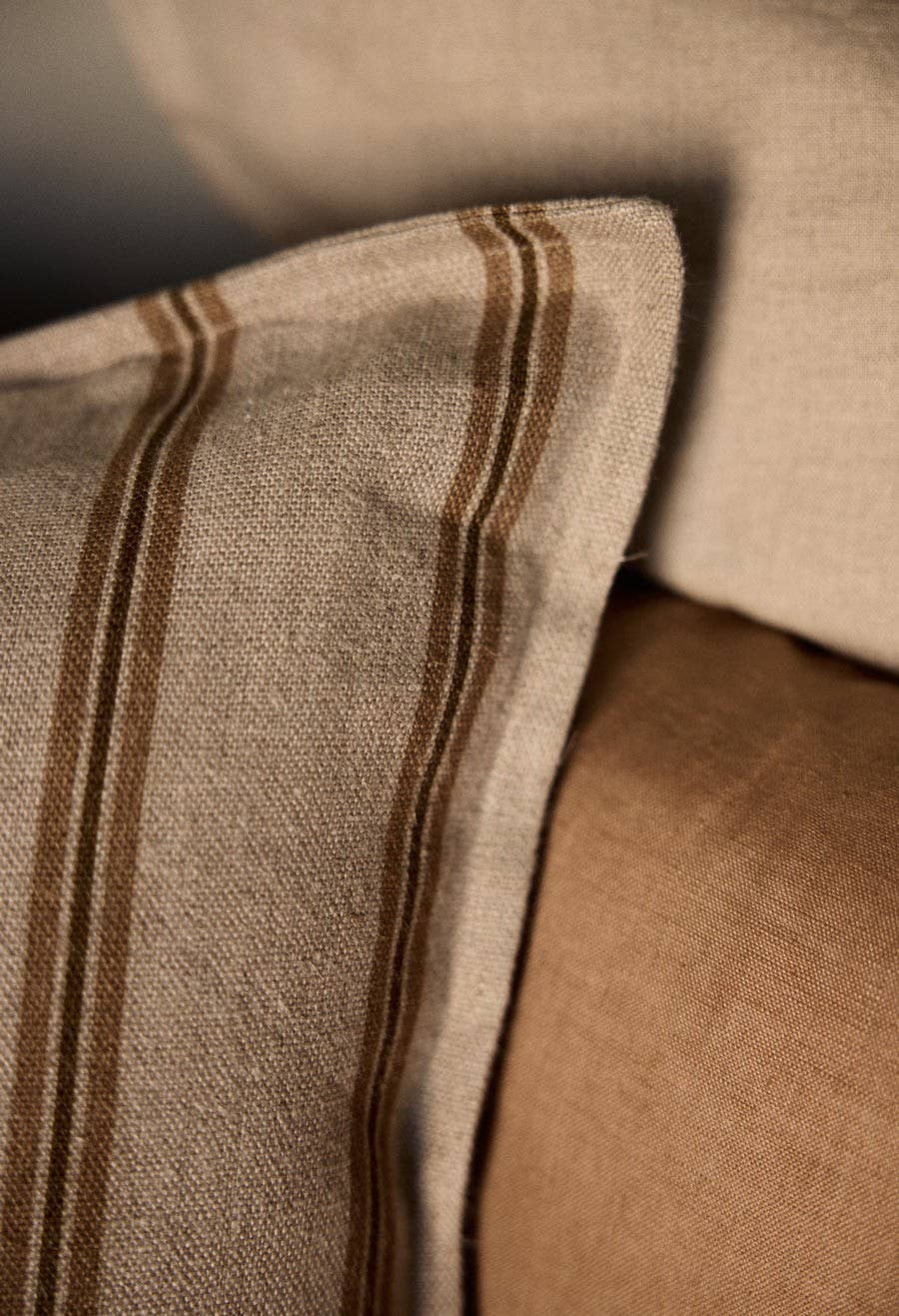 Housse de coussin 50X50 cm Rayures Corde - Gabrielle Paris