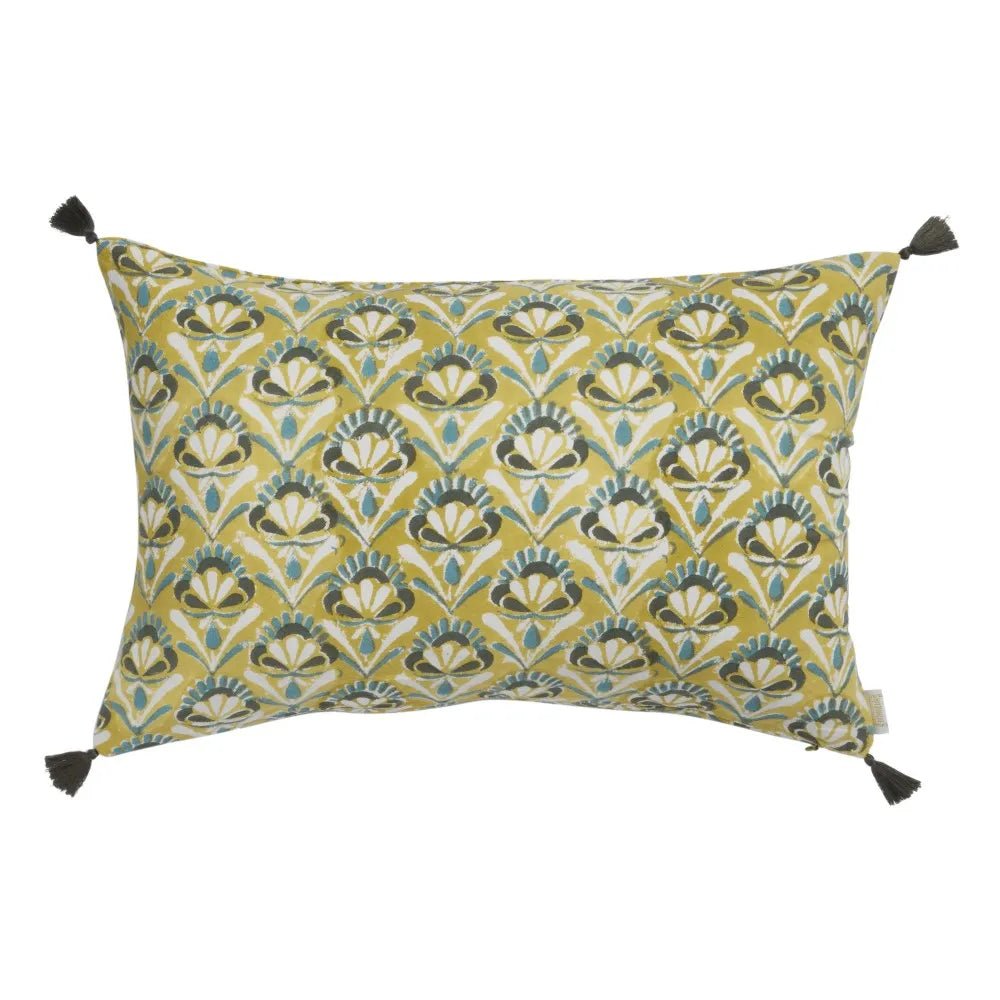 HOUSSE DE COUSSIN BOHÈME CHIC SEVENTIES BANANE - Bonheur du Jour - Lili Margaret