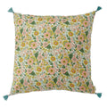 Housse de coussin fleuri amaia rose corail - bonheur du jour