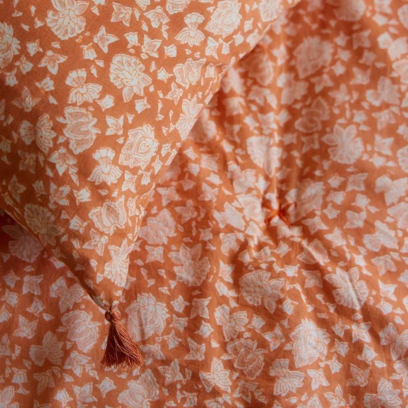 Housse de coussin fleuri arushi pumpkin - bonheur du jour