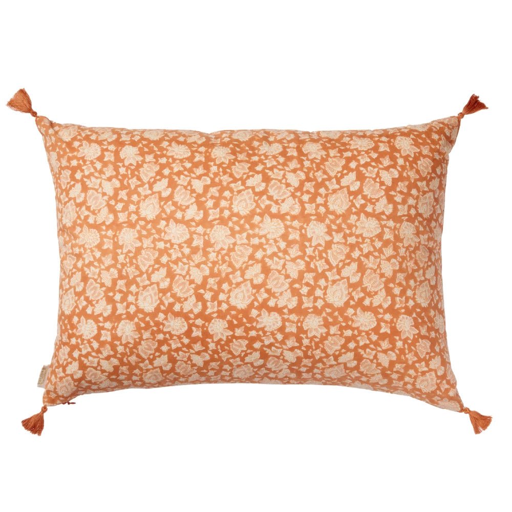 Housse de coussin fleuri arushi pumpkin - bonheur du jour