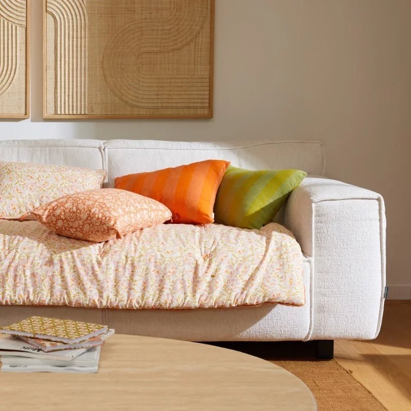 Housse de coussin fleuri arushi pumpkin - bonheur du jour