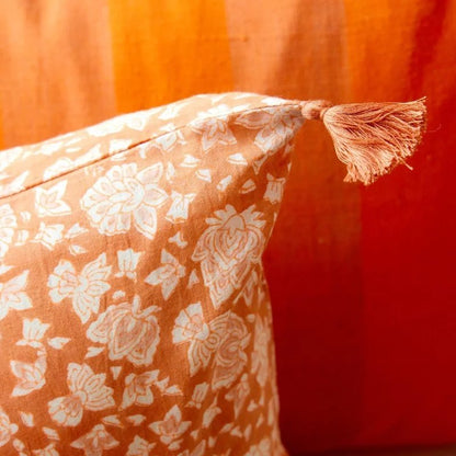 Housse de coussin fleuri Arushi Pumpkin - Bonheur du Jour - Lili Margaret