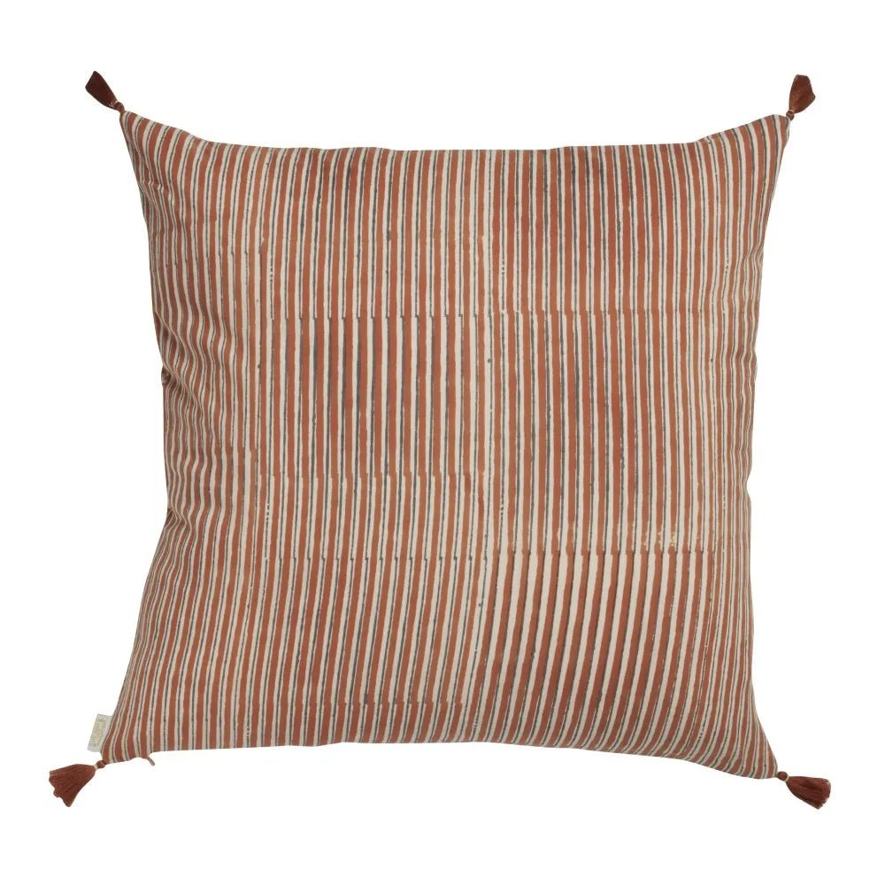 HOUSSE DE COUSSIN FLEURI BOHÈME PIA TUPIA TERRACOTTA - Bonheur du Jour - Lili Margaret