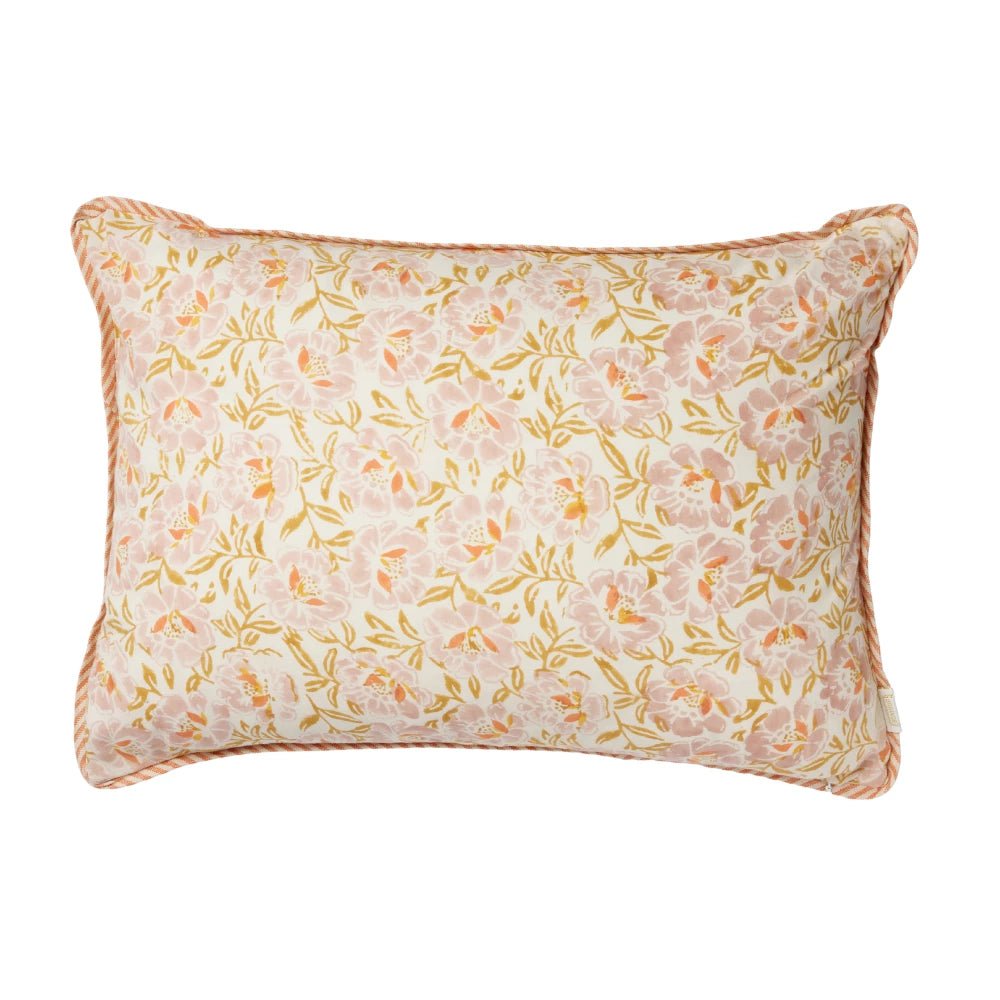 Housse de coussin fleuri petunia pink - bonheur du jour