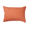 Housse de coussin vichy rose terracotta - bonheur du jour