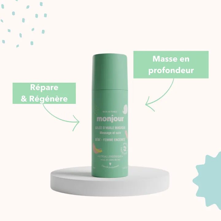 Huile de massage bébé bio - monjour