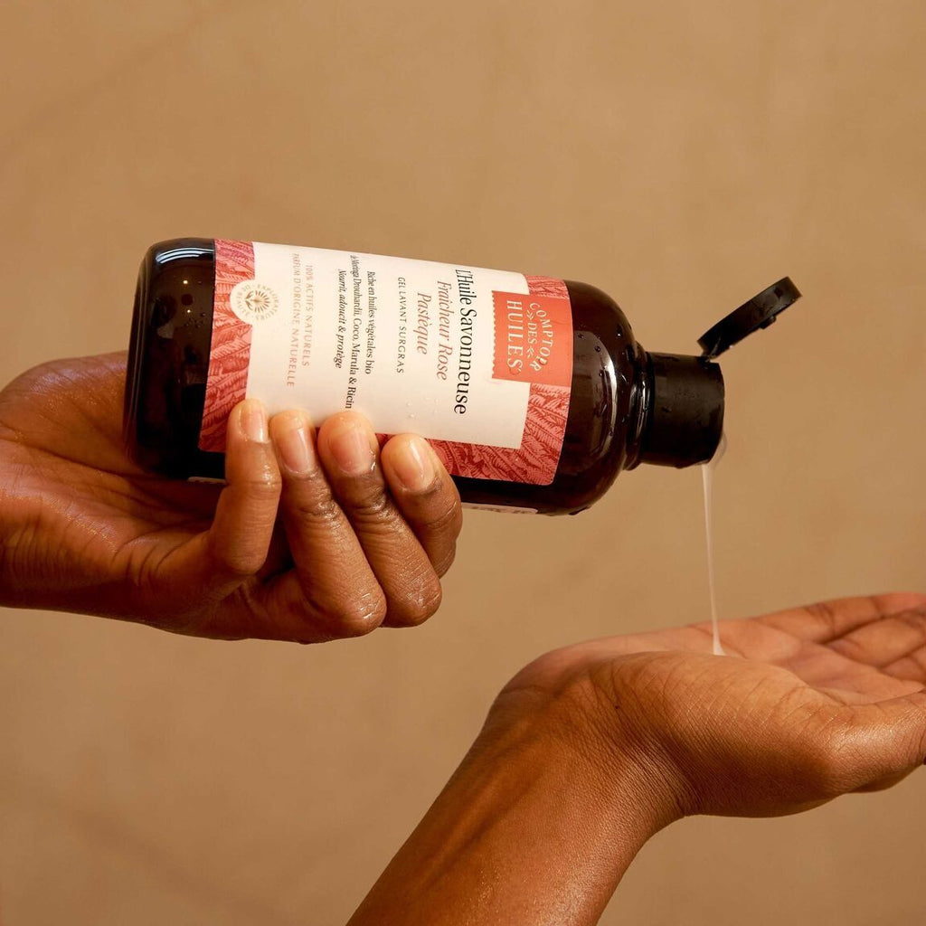 Huile savonneuse bio | rose pastèque - comptoir des huiles