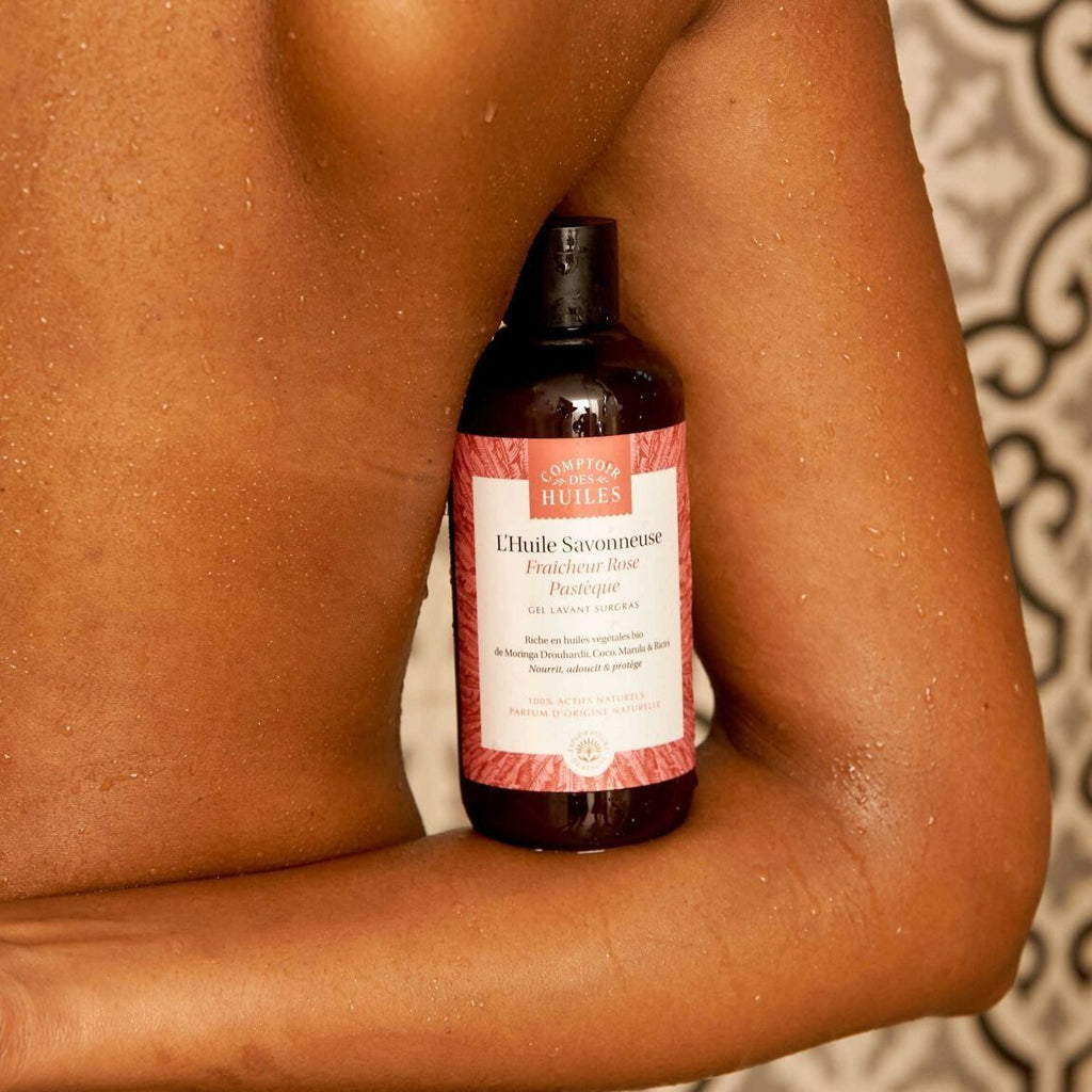 Huile savonneuse bio | rose pastèque - comptoir des huiles