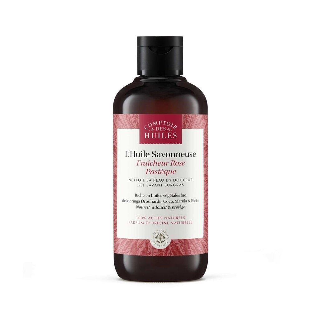 Huile savonneuse bio | rose pastèque - comptoir des huiles