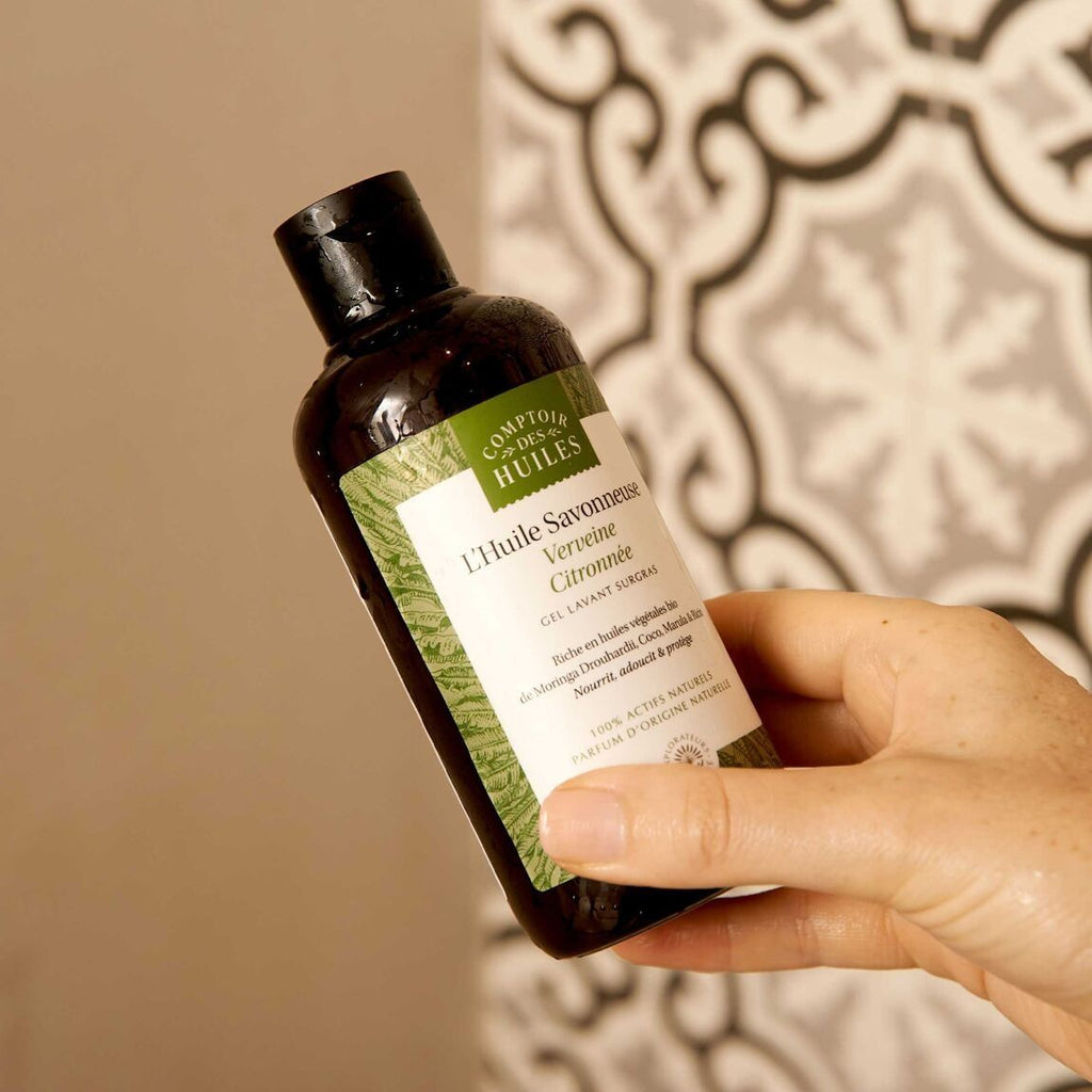 Huile savonneuse bio | verveine citronnée - comptoir des huiles