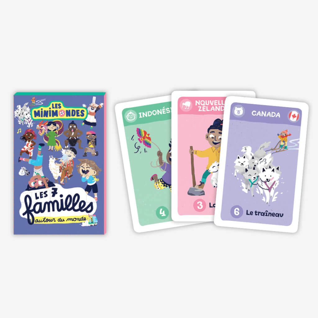 Jeu de 7 familles tour du monde - les mini mondes