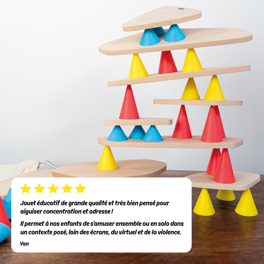 JEU DE CONSTRUCTION ÉDUCATIF EN BOIS PIKS – Oppi - Lili Margaret