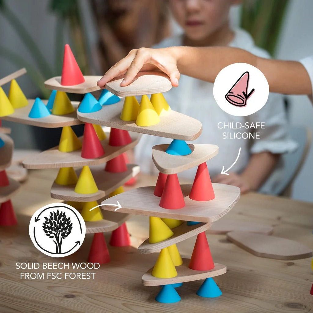 Jeu de construction et de concentration en bois pour enfant - piks oppi