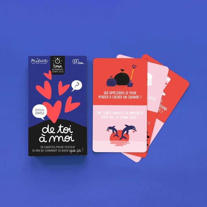 Jeu de discussion en couple "de toi à moi" - minus editions