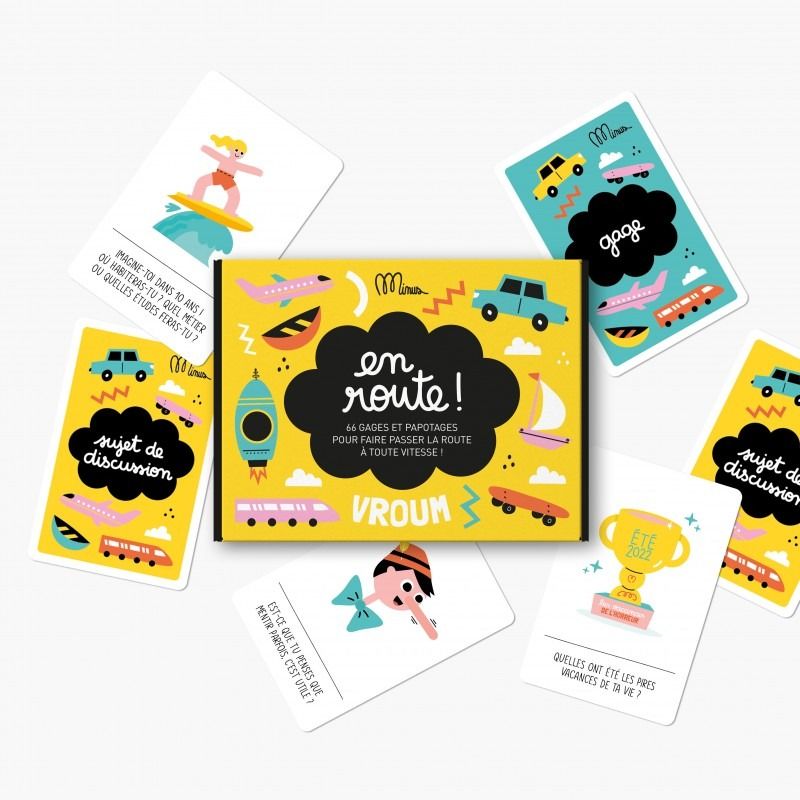 JEU DE DISCUSSION EN FAMILLE &quot;EN ROUTE&quot; - Minus Editions