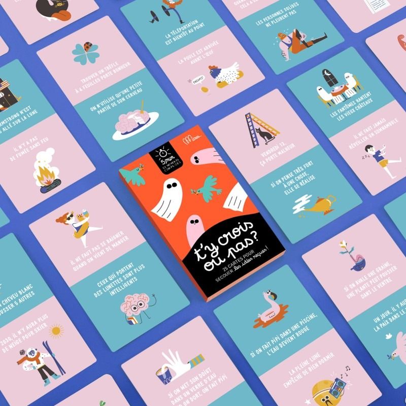 Jeu de discussion en famille "t'y crois pas" - minus editions