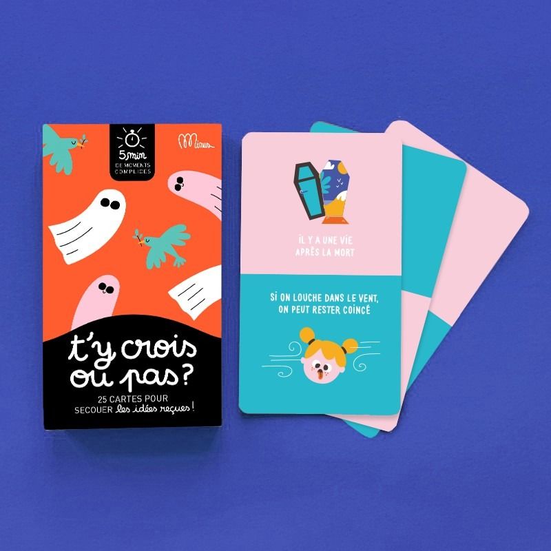 Jeu de discussion en famille "t'y crois pas" - minus editions