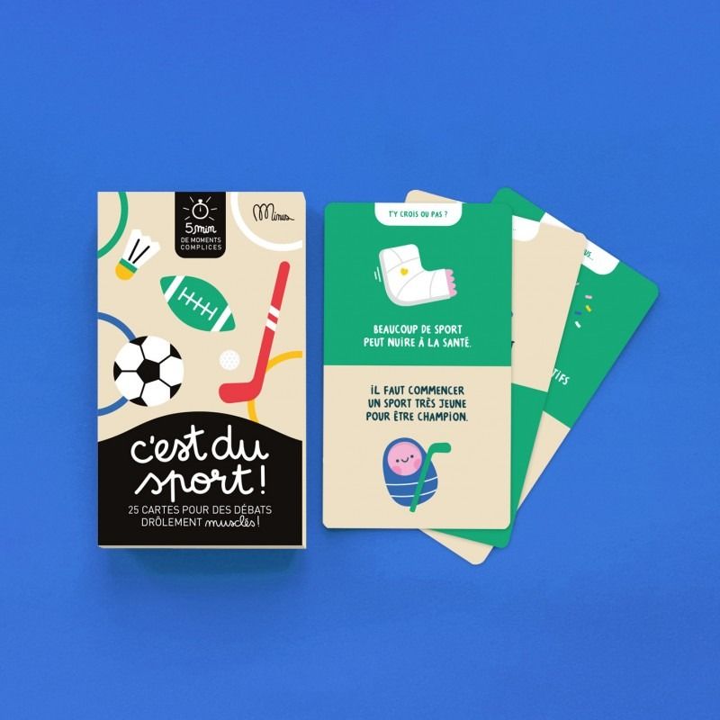 Jeu de discussion entre amis et en famille "c'est du sport !" - minus editions