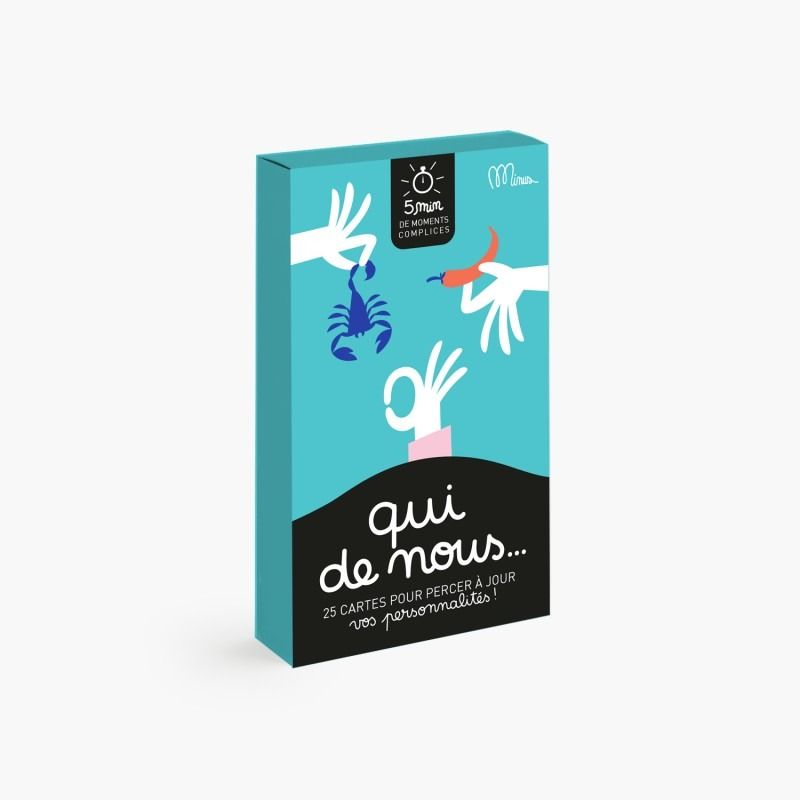 JEU DE DISCUSSION ENTRE AMIS ET EN FAMILLE &quot;QUI DE NOUS…&quot; - Minus Editions - Lili Margaret