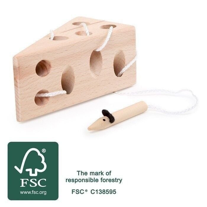 Jeu de motricité bois fromage et souris