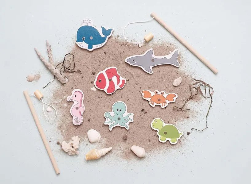 Jeu de pêche en bois - jabadabado