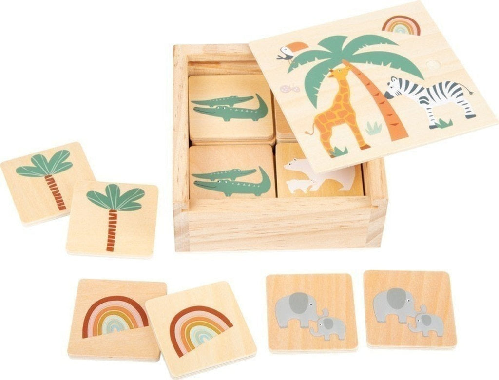Jeu mémo safari en bois – jouet éducatif pour enfant | small foot