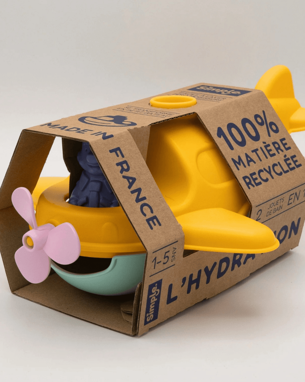 Jouet de bain hydravion modulable - le jouet simple.