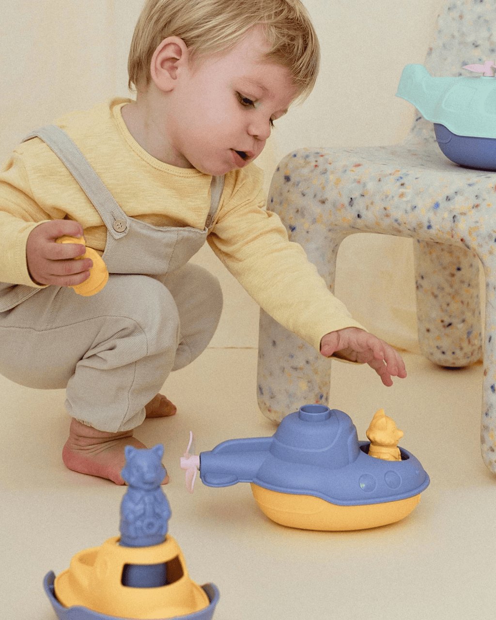 Jouet de bain sous - marin en plastique recyclé - le jouet simple.
