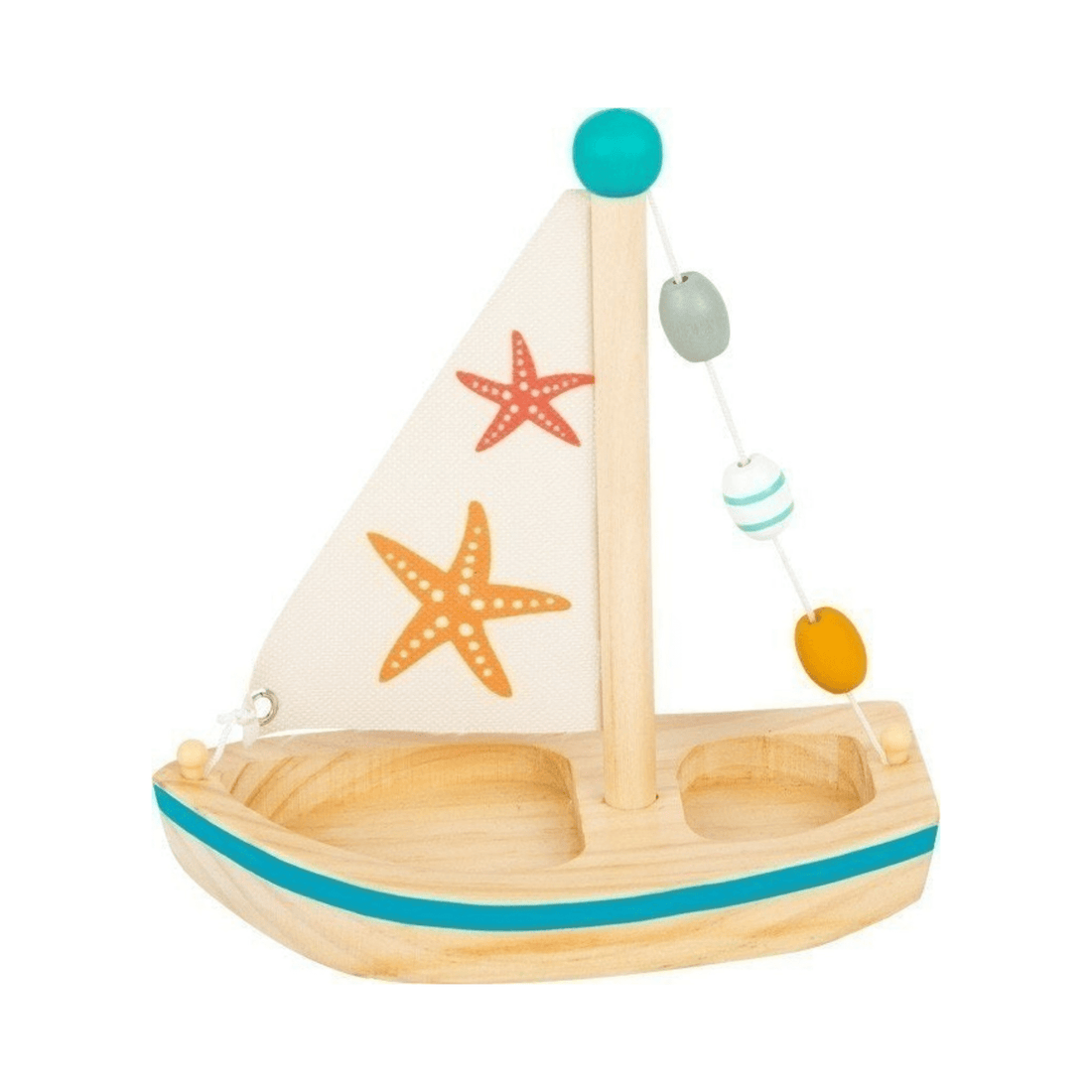 JOUET EN BOIS POUR LE BAIN – VOILIER ET ÉTOILE DE MER | small foot - Lili Margaret