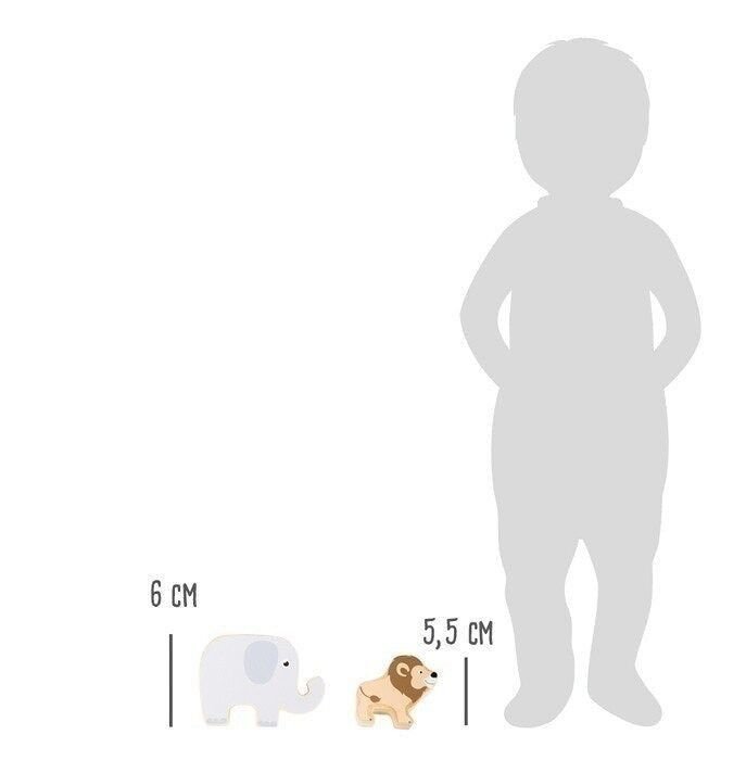 Jouet en bois safari – animaux à empiler pour enfant | small foot